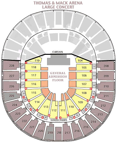 ShowtimeVegas.com - Seating Chart - Thomas & Mack Center