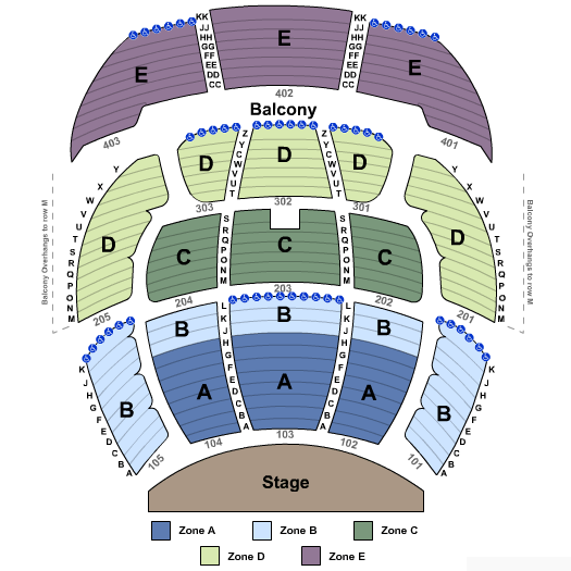 ShowtimeVegas.com - Seating Chart - Aria - Cirque du Soleil - Zarkana